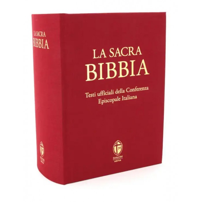 Sacra Bibbia Testi Ufficiali CEI In Tela Rossa | Artesacrashop.com