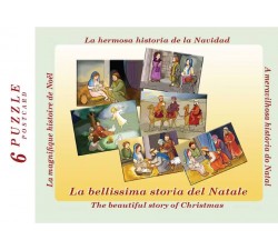 Puzzle Natale Santo Presepe con tessere grandi