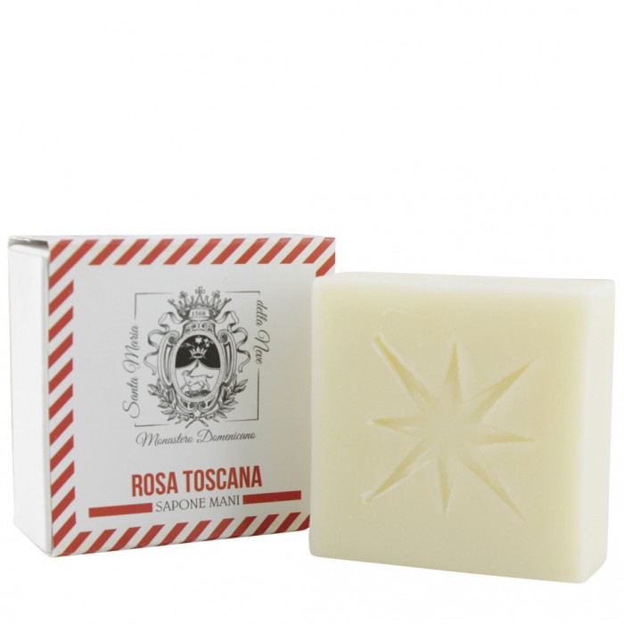 SAPONE ARTIGIANALE CON ESSENZA DI ROSA TOSCANA