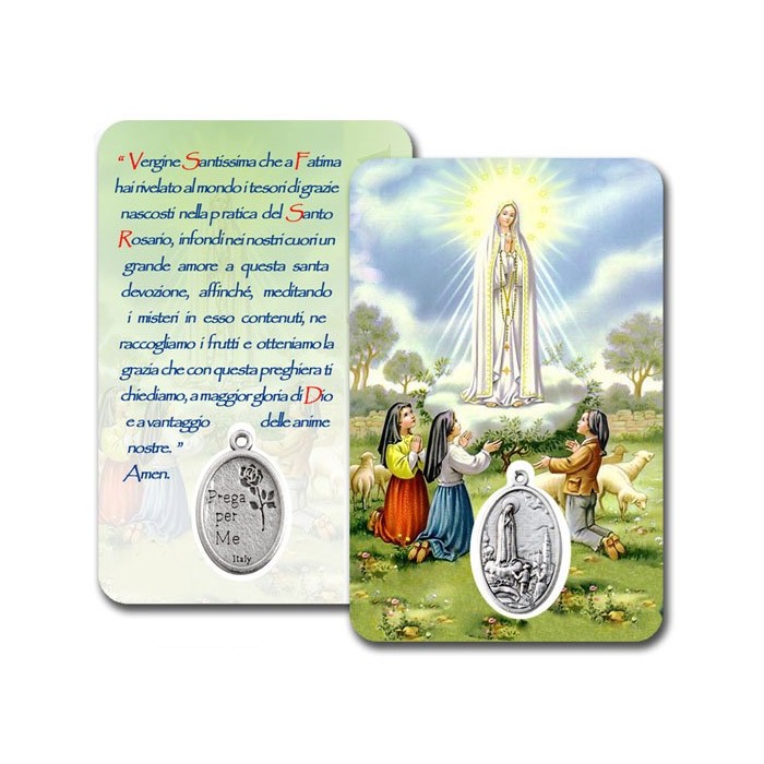 CONF. 50-100 PZ. CARD PLASTIFICATA MADONNA DI FATIMA