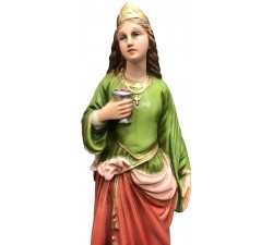 STATUA SANTA LUCIA H.30 CM IN RESINA DIPINTA MANO