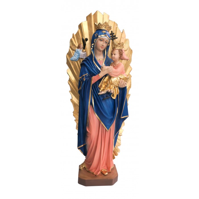 STATUA MADRE DEL PERPETUO SOCCORSO H.70 CM RESINA DIPINTA A MANO